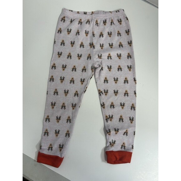 PJ Essentials 24 Months Girls Pink Reindeer Christmas Long Sleeve Pajama Set - Picture 3 of 5